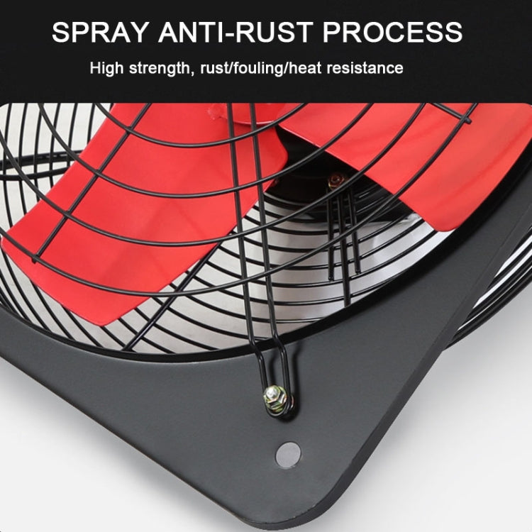 12 -inch Dual Grilles Kitchen Exhaust Fan Wall Window Fan High Power Industrial Extractor Fume Space Extractor Hood,CN Plug - free shipping - PMC TechLife - Order now!