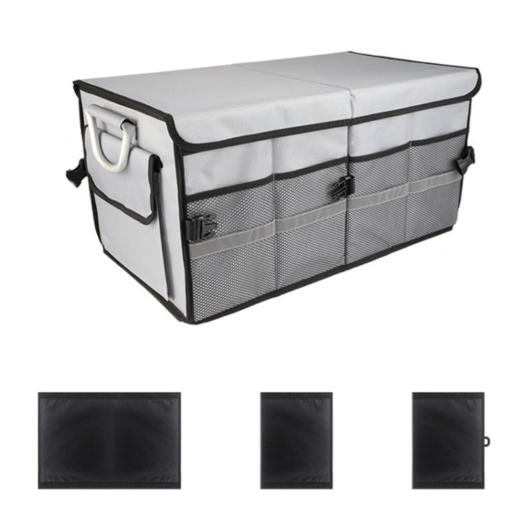 Car Trunk Storage Box Oxford Cloth Folding Organizer With Reflective Strips, Color: Large Gray - Stowing Tidying by PMC TechLife | Online Shopping South Africa | PMC TechLife | Buy Now Pay Later Mobicred