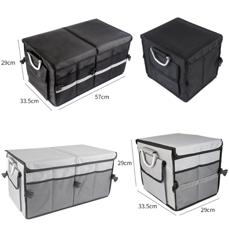 Car Trunk Storage Box Oxford Cloth Folding Organizer With Reflective Strips, Color: Small Gray - Stowing Tidying by PMC TechLife | Online Shopping South Africa | PMC TechLife | Buy Now Pay Later Mobicred
