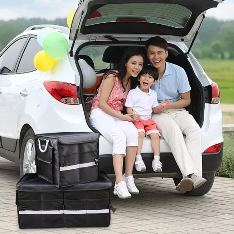Car Trunk Storage Box Oxford Cloth Folding Organizer With Reflective Strips, Color: Small Gray - Stowing Tidying by PMC TechLife | Online Shopping South Africa | PMC TechLife | Buy Now Pay Later Mobicred