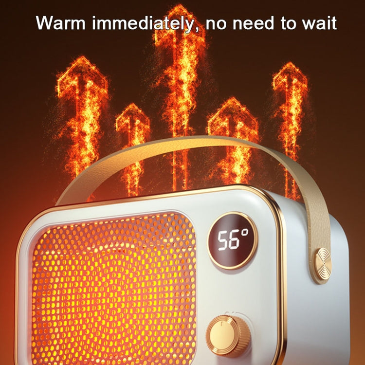 1200W Electric Heater Winter Hand Warmer with Screen Display,EU Plug(Orange) - Electric Heaters by PMC TechLife | Online Shopping South Africa | PMC TechLife | Buy Now Pay Later Mobicred