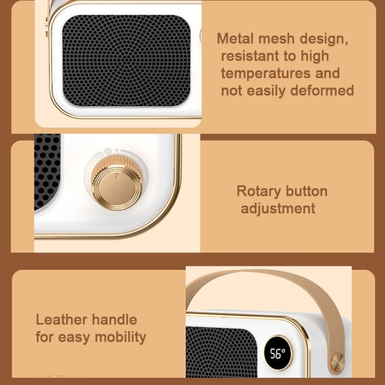 1200W Electric Heater Winter Hand Warmer with Screen Display,EU Plug(Orange) - Electric Heaters by PMC TechLife | Online Shopping South Africa | PMC TechLife | Buy Now Pay Later Mobicred