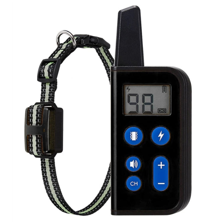 800m Remote Control Dog Trainer Stop Barker Electrical Shock Vibration Pet Collar(Black) - Training Aids by PMC TechLife | Online Shopping South Africa | PMC TechLife | Buy Now Pay Later Mobicred