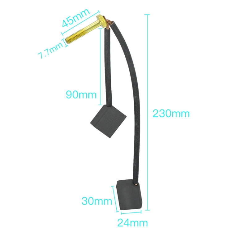 2pcs /Set For Club Car / EZGO Golf Cart 3.3 Motor Carbon Brushes, Specification: Carbon Brush Contains Hardware Bag - Engine Fittings by PMC TechLife | Online Shopping South Africa | PMC TechLife | Buy Now Pay Later Mobicred