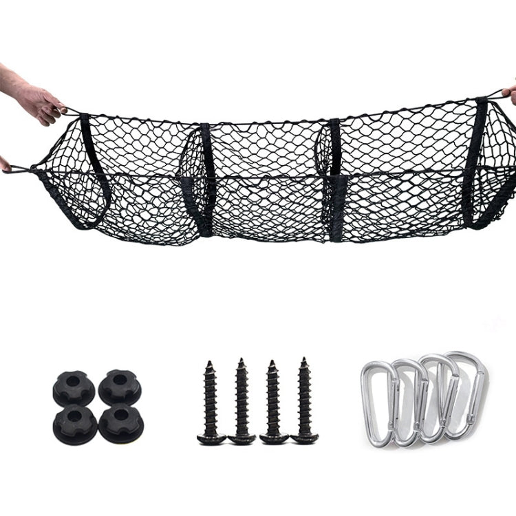 Pickup Truck Three-dimensional Net Bag Off-road Vehicle Trunk Luggage Net Bag, Size: 90x30cm(Three Pocket) - Stowing Tidying by PMC TechLife | Online Shopping South Africa | PMC TechLife | Buy Now Pay Later Mobicred