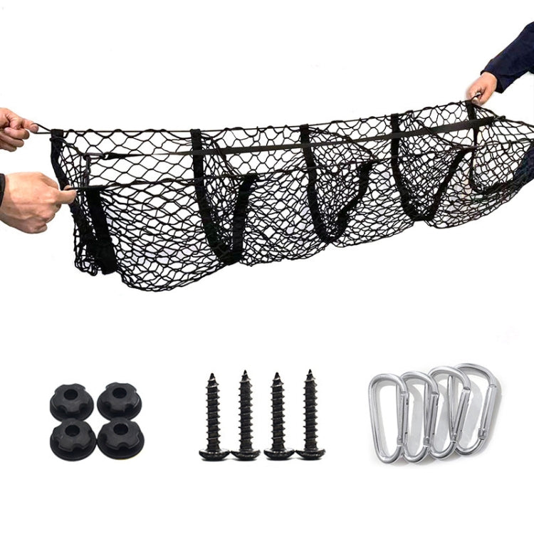 Pickup Truck Three-dimensional Net Bag Off-road Vehicle Trunk Luggage Net Bag, Size: 110x30cm(Four Pocket) - Stowing Tidying by PMC TechLife | Online Shopping South Africa | PMC TechLife | Buy Now Pay Later Mobicred