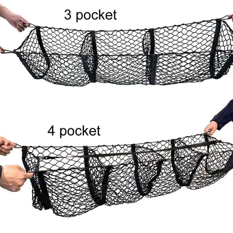 Pickup Truck Three-dimensional Net Bag Off-road Vehicle Trunk Luggage Net Bag, Size: 100x30cm(Three Pocket) - Stowing Tidying by PMC TechLife | Online Shopping South Africa | PMC TechLife | Buy Now Pay Later Mobicred