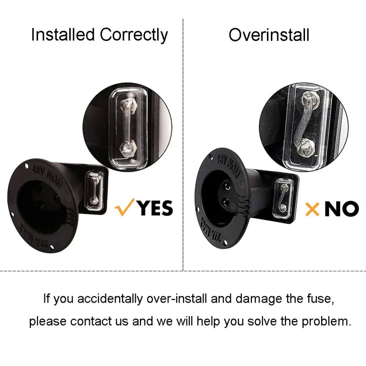 For Club Car DS Golf Cart 48V Charging Outlet 101802101 - EV Charger Accessories by PMC TechLife | Online Shopping South Africa | PMC TechLife