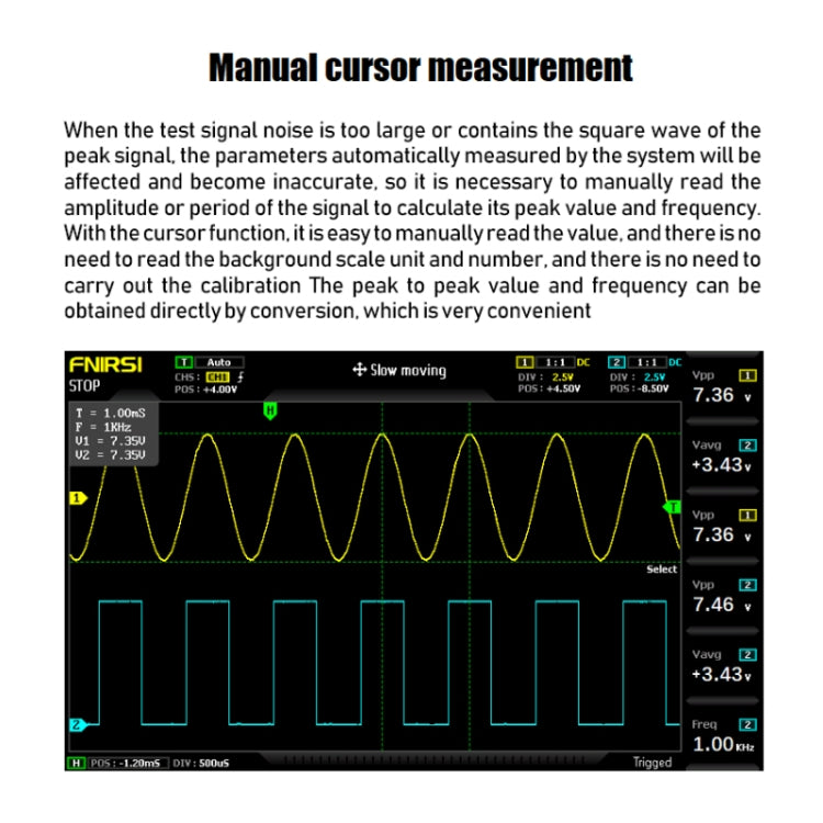 FNIRSI 2 In 1 Dual-Channel 100M Bandwidth Digital Oscilloscope 1GS Sampling Signal Generator, EU Plug 1014D - free shipping - PMC Jewellery - Order now!