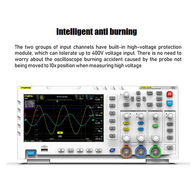 FNIRSI 2 In 1 Dual-Channel 100M Bandwidth Digital Oscilloscope 1GS Sampling Signal Generator, EU Plug 1014D - free shipping - PMC Jewellery - Order now!