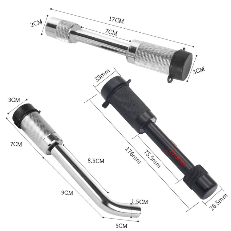 Car Latch Lock Trailer Tow Hook Anti-theft Padlock(Direct Pipe Silver) - Towing Bars by PMC TechLife | Online Shopping South Africa | PMC TechLife | Buy Now Pay Later Mobicred