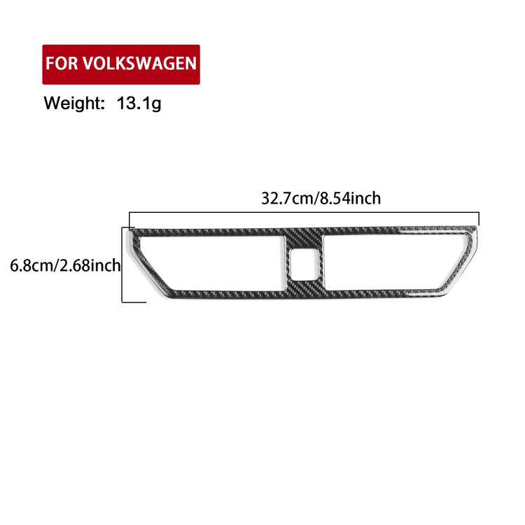 For Volkswagen Sagitar 2019-2023 B Model Left-hand Drive Center Console Air Outlet Sticker(Red) - Car Interior Mouldings by PMc TechLife | Online Shopping South Africa | PMc TechLife | Buy Now Pay Later Mobicred