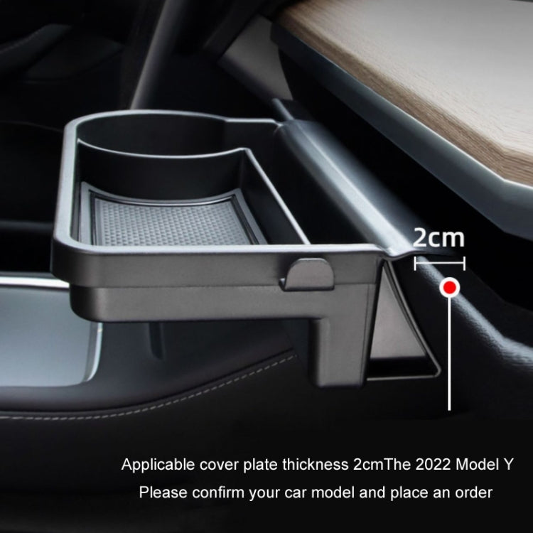 For Tesla Model 3/Y Front Passenger Glove Box Water Cup Holder Storage Box(Black) - Stowing Tidying by PMC TechLife | Online Shopping South Africa | PMC TechLife | Buy Now Pay Later Mobicred