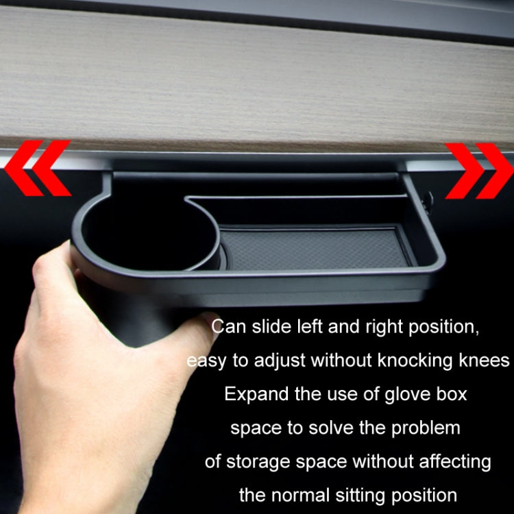 For Tesla Model 3/Y Front Passenger Glove Box Water Cup Holder Storage Box(Black) - Stowing Tidying by PMC TechLife | Online Shopping South Africa | PMC TechLife | Buy Now Pay Later Mobicred