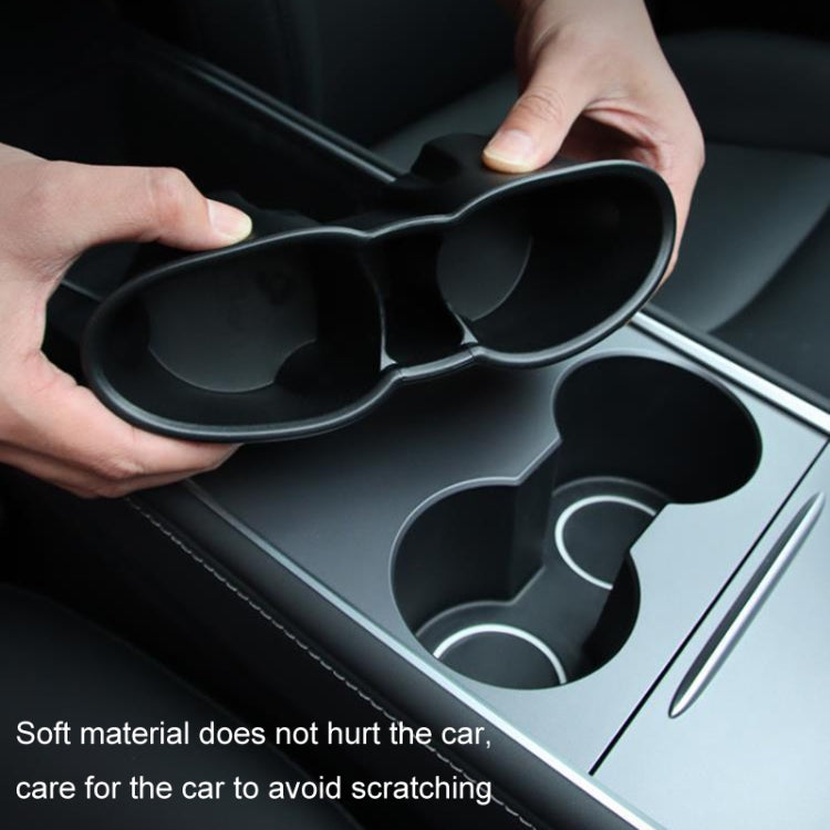 For Tesla Model 3/Y Central Control Instrument Panel Water Cup Limiter Water Cup Holder(Black) - Stowing Tidying by PMC TechLife | Online Shopping South Africa | PMC TechLife | Buy Now Pay Later Mobicred