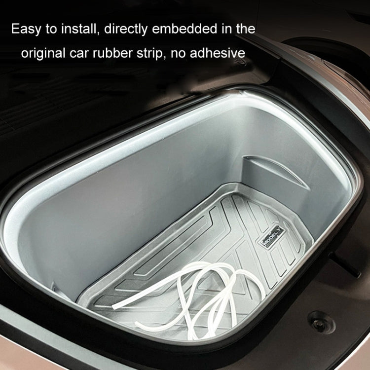 For Tesla Front Trunk LED Ambient Light Strip, Size: For 18-20 Model Y(White Light) - Atmosphere lights by PMC TechLife | Online Shopping South Africa | PMC TechLife | Buy Now Pay Later Mobicred