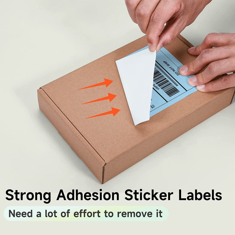 500sheets 4��6 Inch Stickers Thermal Label Paper For Phomemo PM-246S / PM-241BT / D520BT, Style: Folding Yellow - Printer Accessories by PMC TechLife | Online Shopping South Africa | PMC TechLife | Buy Now Pay Later Mobicred