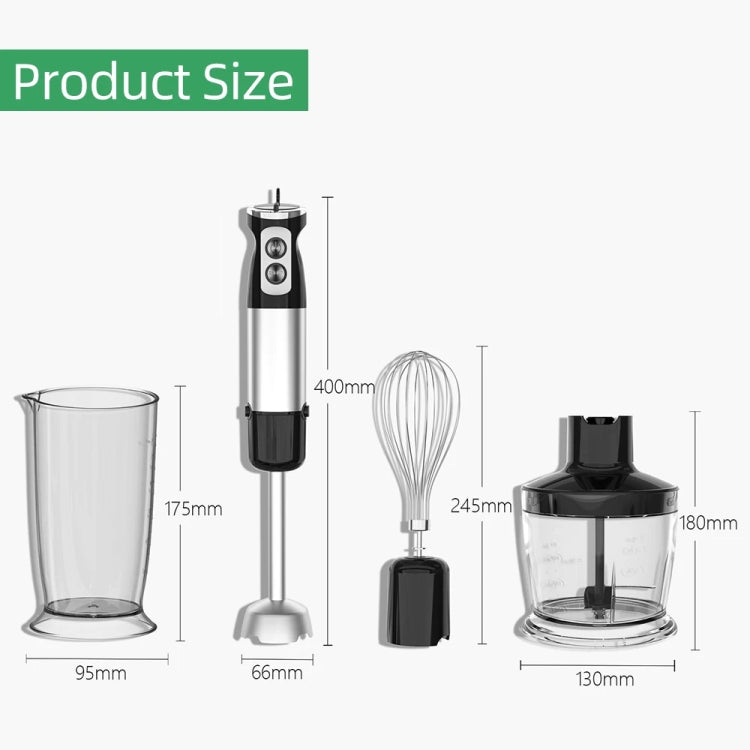 5-in-1 600W Multifunctional  Electric Blender Stainless Steel Food Cooking Stick EU Plug - Stirrer & Squeezer by PMC TechLife | Online Shopping South Africa | PMC TechLife | Buy Now Pay Later Mobicred