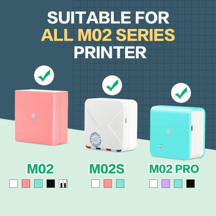 For Phomemo M02 / M02S / M02Pro 3rolls /Pack Transparent / Translucent / Gold Powder Black Letter Thermal Label Printing Paper - Printing Paper by Phomemo | Online Shopping South Africa | PMC TechLife | Buy Now Pay Later Mobicred