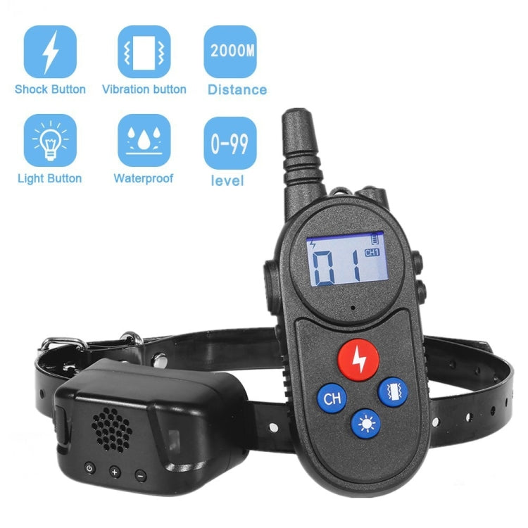 1000m Remote Control Intercom Dog Trainer Electric Shock Vibration Stop Barker(Yellow) - free shipping - PMC TechLife - Order now!