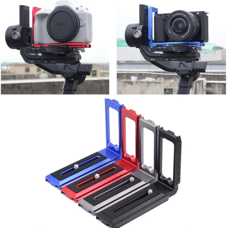 Universal Camera L Shape Bracket Quick Release Plate for Camera RSC2 / RS3 Stabilizers, Spec: L-440 Red - L-Bracket by PMC TechLife | Online Shopping South Africa | PMC TechLife | Buy Now Pay Later Mobicred