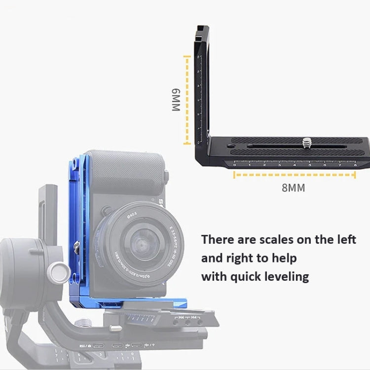Universal Camera L Shape Bracket Quick Release Plate for Camera RSC2 / RS3 Stabilizers, Spec: L-450 Black - L-Bracket by PMC TechLife | Online Shopping South Africa | PMC TechLife | Buy Now Pay Later Mobicred