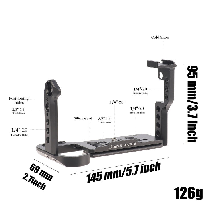 For Sony FX30 FX3 Camera JLWIN Protection Cage Stabilizer Rig, Spec: Only Rabbit Cage - free shipping - PMC TechLife - Order now!