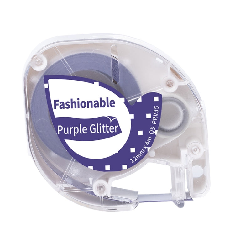 For Phomemo P12 / P12 Pro 12mm x 4m Consumables Label Ribbon, Style: White Word on Purple Thermal Transfer - Printing Paper by PMC TechLife | Online Shopping South Africa | PMC TechLife | Buy Now Pay Later Mobicred