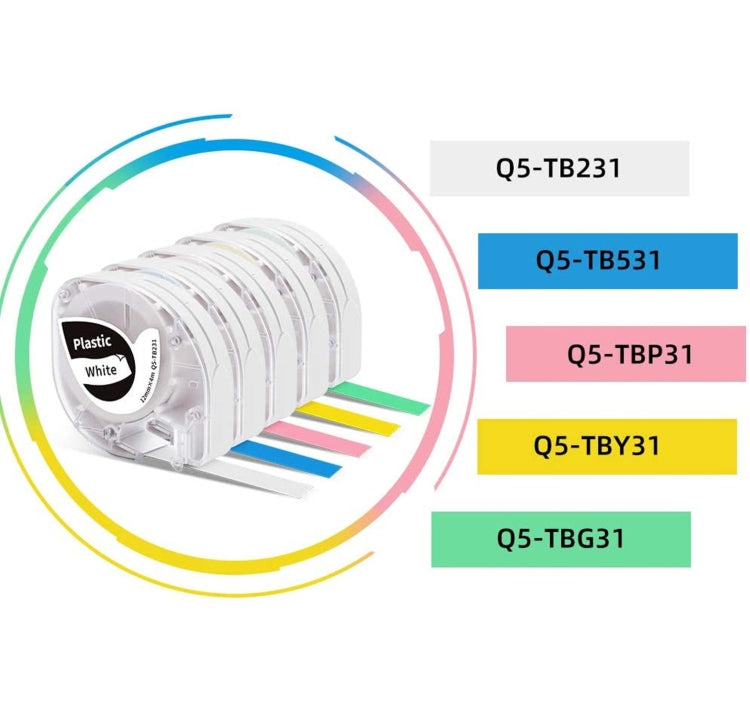 For Phomemo P12 / P12 Pro 12mm x 4m Consumables Label Ribbon, Style: Black Word On White Thermal Transfer - Printer Accessories by PMC TechLife | Online Shopping South Africa | PMC TechLife | Buy Now Pay Later Mobicred