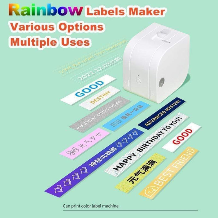 For Phomemo P12 / P12 Pro 12mm x 4m Consumables Label Ribbon, Style: Black Word On Transparent Thermal Transfer - Printer Accessories by PMC TechLife | Online Shopping South Africa | PMC TechLife | Buy Now Pay Later Mobicred
