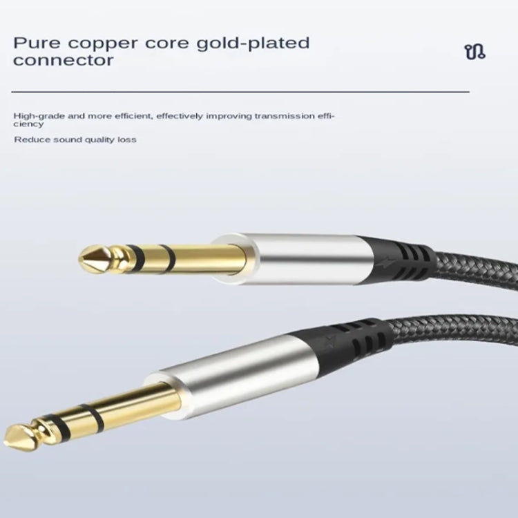 10m Audio Mixing Console Amplifier Drum Connection Cable 6.35MM Male To Male Audio Cable 28AWG OD4.0MM(Silver) - Microphone Audio Cable & Connector by PMC TechLife | Online Shopping South Africa | PMC TechLife | Buy Now Pay Later Mobicred