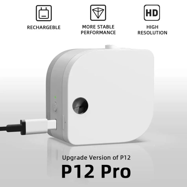 Phomemo P12Pro Li-Ion Battery Compact Bluetooth Convenient Self-Adhesive Thermal Label Printer(Green) - free shipping - PMC TechLife - Order now!