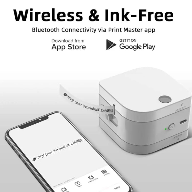 Phomemo P12Pro Li-Ion Battery Compact Bluetooth Convenient Self-Adhesive Thermal Label Printer(Green) - free shipping - PMC TechLife - Order now!
