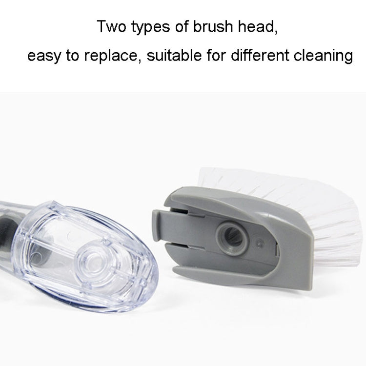 Kitchen Long Handle Automatic Liquid Filling Non-Stick Pan Scrubber Brush Cleaning Brush, Style: Brush+Sponge - Cleaning Tools by PMc TechLife | Online Shopping South Africa | PMc TechLife | Buy Now Pay Later Mobicred