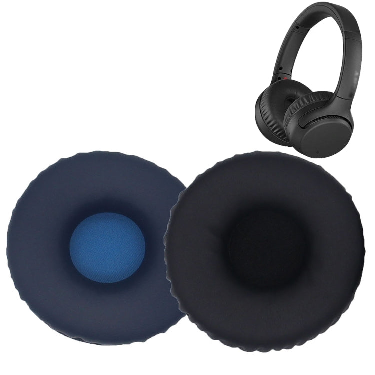 2pcs For Sony WH-XB700 Headphone Sponge Leather Case Earmuff Protective Cover(Navy Blue) - Earmuff & Pad by PMc TechLife | Online Shopping South Africa | PMc TechLife | Buy Now Pay Later Mobicred
