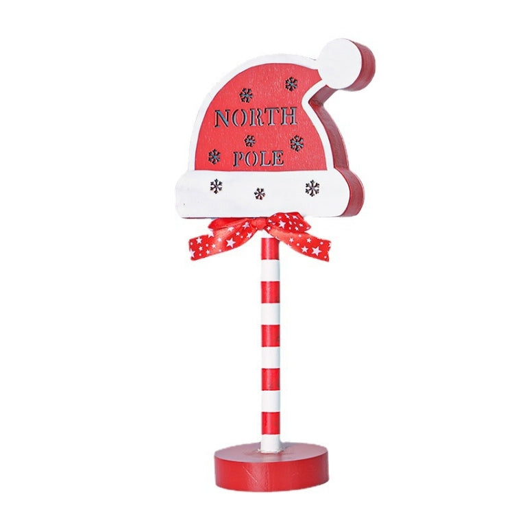 Christmas Street Sign STOP Decorative Lights Wooden Window Atmosphere LED Lights, Style:  NORTH POLE - Christmas Decoration Lamps by PMc TechLife | Online Shopping South Africa | PMc TechLife | Buy Now Pay Later Mobicred