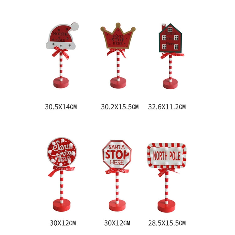 Christmas Street Sign STOP Decorative Lights Wooden Window Atmosphere LED Lights, Style:  NORTH POLE - Christmas Decoration Lamps by PMc TechLife | Online Shopping South Africa | PMc TechLife | Buy Now Pay Later Mobicred