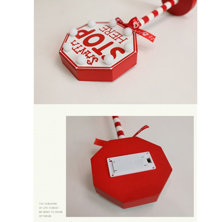 Christmas Street Sign STOP Decorative Lights Wooden Window Atmosphere LED Lights, Style:  NORTH POLE - Christmas Decoration Lamps by PMc TechLife | Online Shopping South Africa | PMc TechLife | Buy Now Pay Later Mobicred