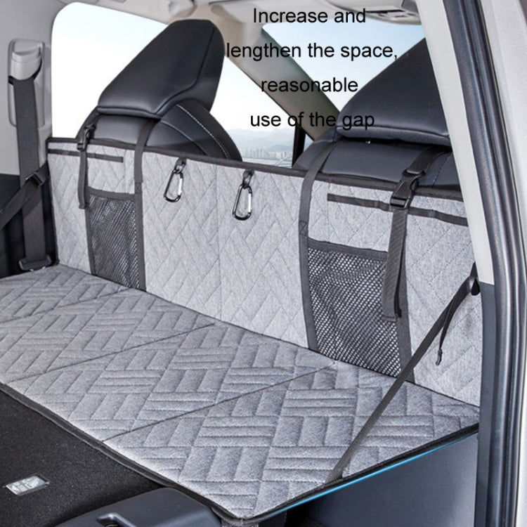 Car Camping Bed Folding Board SUV Rear Row Extension Board For Tesla, Color: Gray Embossed - Seat Accessories by PMC TechLife | Online Shopping South Africa | PMC TechLife | Buy Now Pay Later Mobicred