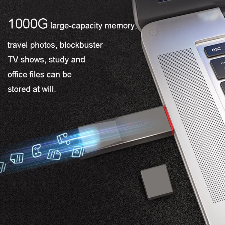 Lenovo Thinkplus TU180 Pro USB3.2 Metal Mobile Flash Drive, Capacity: 1000G - free shipping - PMC Jewellery - Order now!