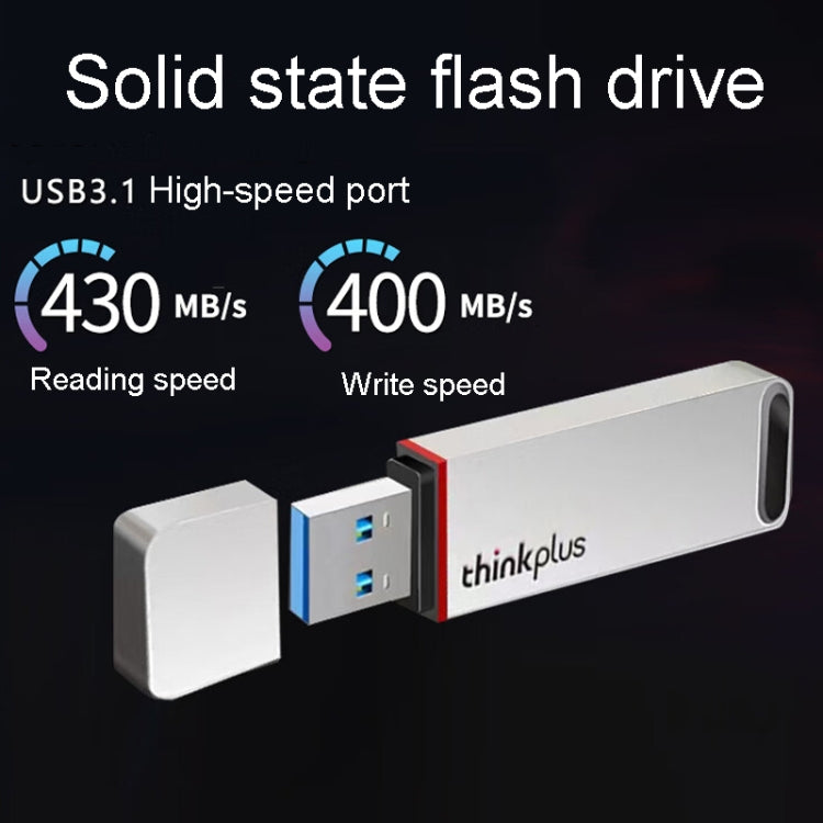 Lenovo Thinkplus TU100Pro USB3.1 Solid State Flash Drive High Capacity Metal USB Memory Disk, Size: 512G(Gray) - free shipping - PMC Jewellery - Order now!