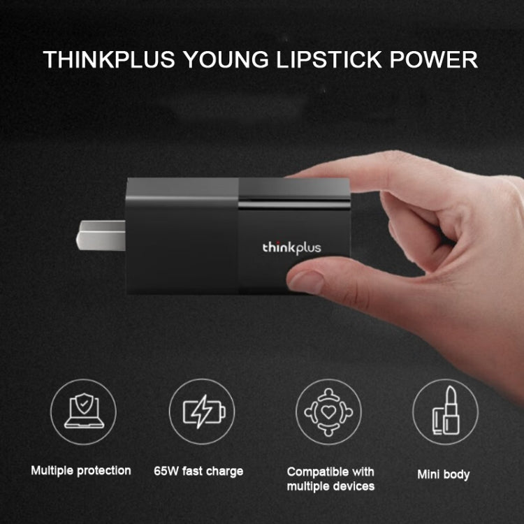 Lenovo Thinkplus YOUNG Lipstick 65W Power Adapter Mobile Phone Tablet PD Fast Charger,CN Plug - free shipping - PMC TechLife - Order now!