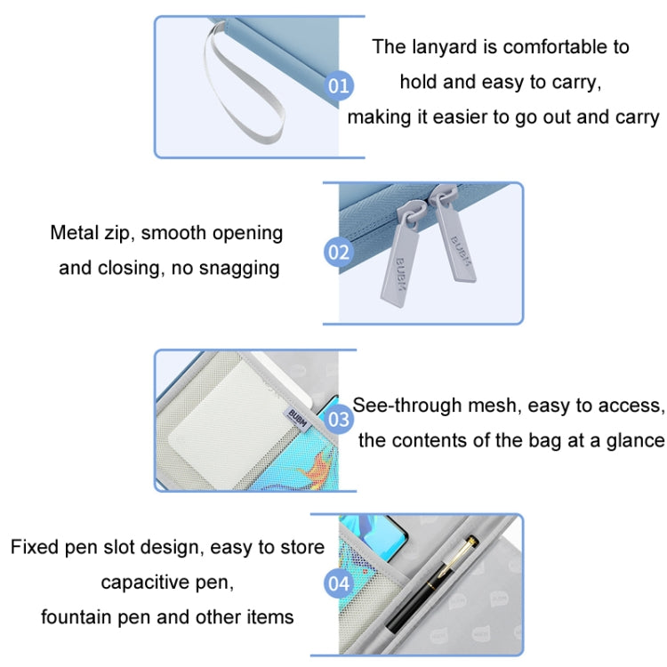 BUBM For IPad PU Leather Tablet PC Case With Carrying Strap, Size: 10.9 inches(Black) - free shipping - PMc TechLife - Order now!