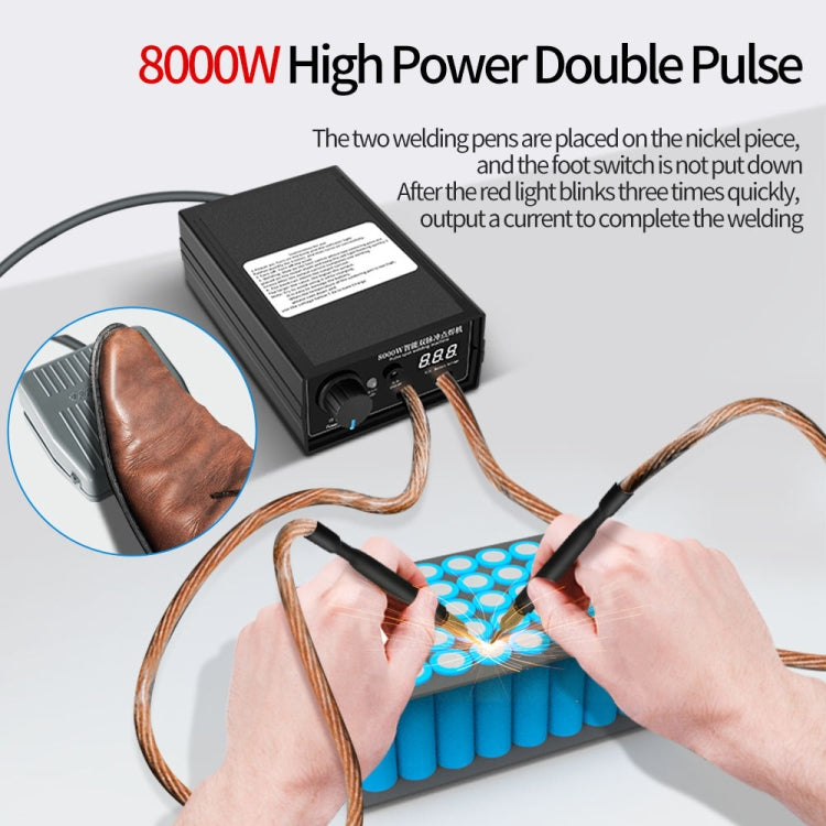 8000W High Power 18650 Battery Handheld Spot Welding Machine, Style: Automatic Version US Plug - Others by PMC TechLife | Online Shopping South Africa | PMC TechLife
