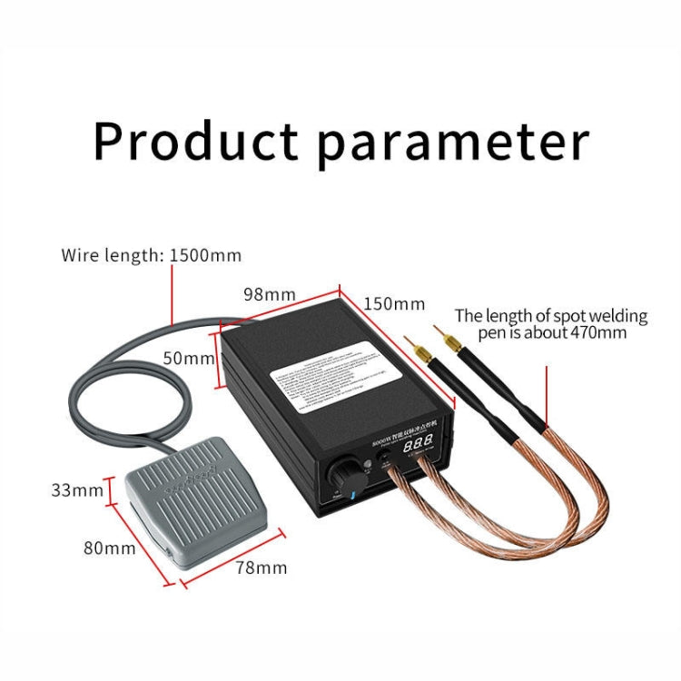 8000W High Power 18650 Battery Handheld Spot Welding Machine, Style: Automatic Version US Plug - Others by PMC TechLife | Online Shopping South Africa | PMC TechLife