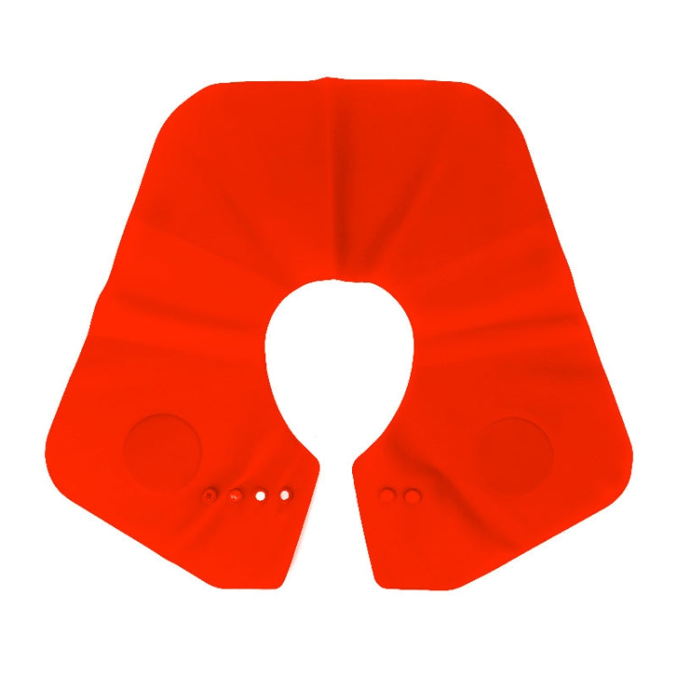 Hair Cutting Adjustable Shawl Capes Silicone Hairdressing Pad Neck Wrap Guard for Salon, Spec: Large Red - free shipping - PMC TechLife - Order now!