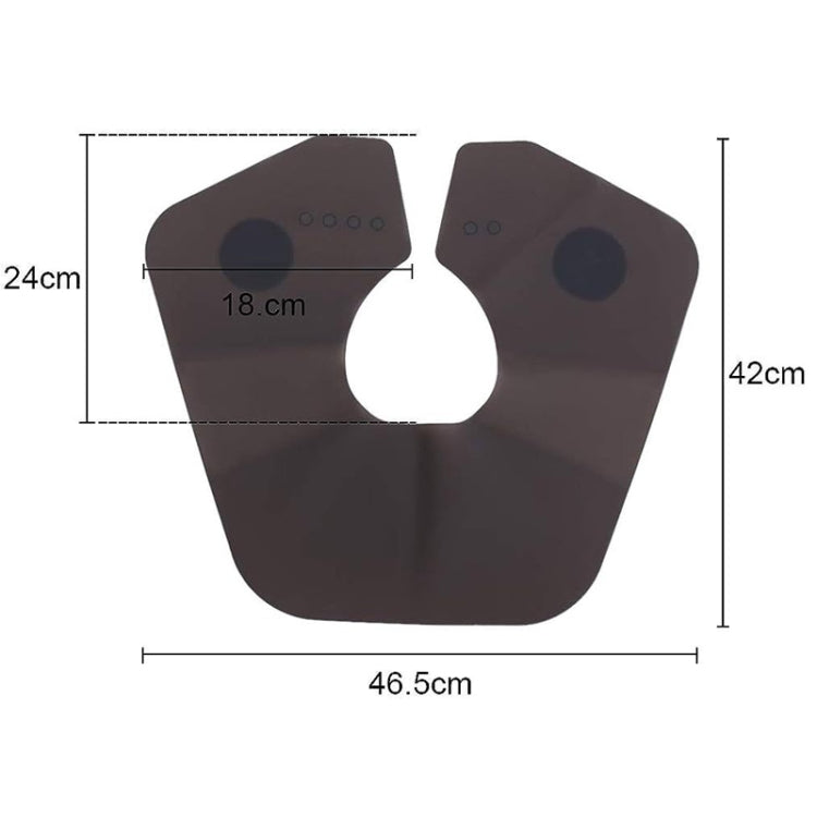 Hair Cutting Adjustable Shawl Capes Silicone Hairdressing Pad Neck Wrap Guard for Salon, Spec: Large Red - free shipping - PMC TechLife - Order now!