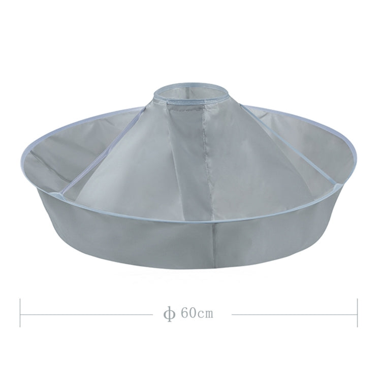 PE Material Haircut Cape 60cm Umbrella Design Salon Hairdressing Cloak For Hair Dye Perm(Gray) - Hair Trimmer by PMC TechLife | Online Shopping South Africa | PMC TechLife