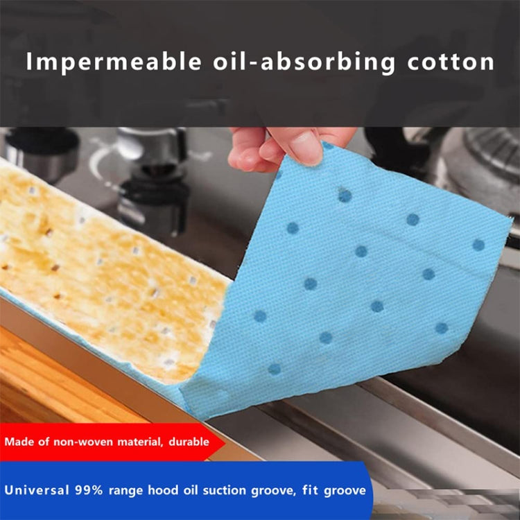 10pcs /Pack Disposable Oil Groove Suction Paper for Cooker Hoods, Spec: 10x90cm Thickened - free shipping - PMC TechLife - Order now!