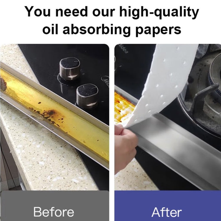 10pcs /Pack Disposable Oil Groove Suction Paper for Cooker Hoods, Spec: 10x90cm Thickened - free shipping - PMC TechLife - Order now!